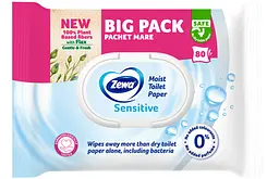 Вологий туалетний папір Zewa Sensitive 80 шт. - мініатюра 2