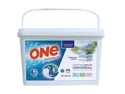 Капсули для прання ONE MOMENT 40шт Універсальні 3в1 Покращена формула