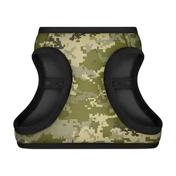 Шлея для собак WAUDOG Clothes з QR паспортом "Мілітарі" XS2 (221-4026)