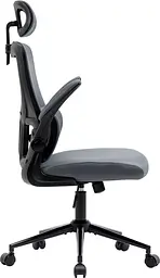 Офісне крісло GT Racer X-5728, чорно-сіре (X-5728 Black/Gray) - мініатюра 10