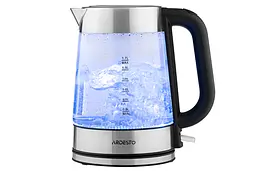 Електрочайник Ardesto 1.7 л Strix скло сріблясто-чорний kuh0015338 - мініатюра 2