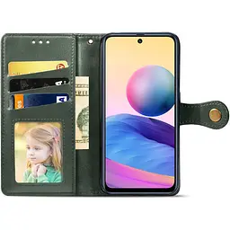 Шкіряний чохол-книжка GETMAN Gallant (PU) для TECNO Pop 5 LTE Зелений - мініатюра 3