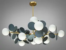 Люстра в стилі модерн Diasha 1097-15GD+GR