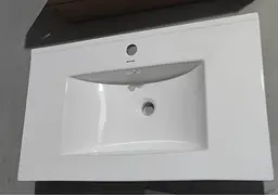 Умивальник меблевий Mixxus Premium Cubic-1503 810x460x170 мм з отвором під змішувач і переливом MP6497, Білий - мініатюра 3