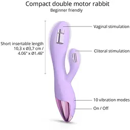 Вібратор-кролик Love To Love Funky Bunny Viva Mauve - мініатюра 2