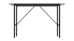 Стіл письмовий Line Тайм Ferrum-decor 750x1200x500 Чорний метал ДСП Біле 16 мм (FRD-104878) - мініатюра 4