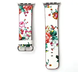 Шкіряний ремінець Primo White Flower для Apple Watch 38 мм, 40 мм, 41 мм розмір S - мініатюра 3