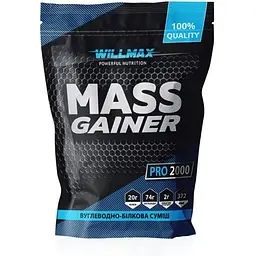 Гейнер Willmax Mass Gainer, 2 кг - Бананове морозиво