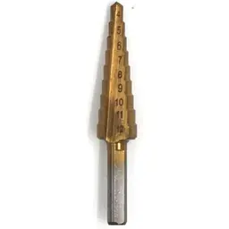 Свердло по металу KUBIS d=4-20мм 1шт HSS ступеневе 1 HSS TiN, HRC 60-63