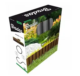 Палісад садовий Bradas PALGARDEN 2,5 м графіт OBP1202-002GY - мініатюра 2