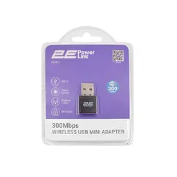 Адаптер WiFi PowerLink WR812 N300, USB 2E teh0017400 - мініатюра 5