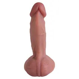 Фалоімітатор Erospace Natural Play D4 21 см тілесний - мініатюра 4