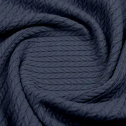 Плед-покривало Cosas Knitted Braid Navy косичка 110х140 см (Blanket_65-1Navy_KnittedBraid_110x140) - мініатюра 4