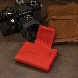 Жіночий гаманець GRANDE PELLE 8х10х1,5 см acs0022473 - мініатюра 9