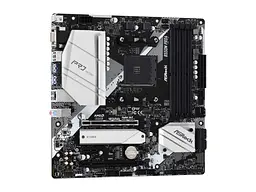 Материнська плата AsRock B550M Pro4 (B550M Pro4) (Socket AM4, AMD B550, Micro-ATX) - мініатюра 2