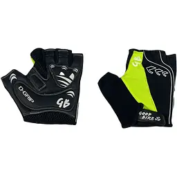 Велорукавиці Good Bike D-Grip короткий палець розмір M салатові (94505Green-IS) - мініатюра 2