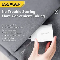 Зарядний пристрій Essager USB-C PD20W + cable USB-C to Lightning white (EFJB02-XBL02-T) - мініатюра 4
