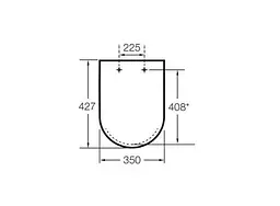 Сидіння для унітазу Roca Gap Clean Rim A801732004, Білий - мініатюра 2