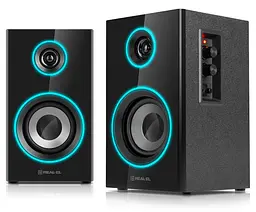 Компьютерные колонки 2.0 REAL-EL RS415 20Вт RGB Bluetooth Black - мініатюра 2