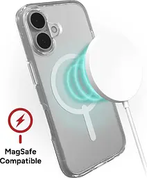 Чохол протиударний для iPhone 17 ZAGG Gear4 Crystal Palace MagSafe Clear Case Прозорий - мініатюра 8