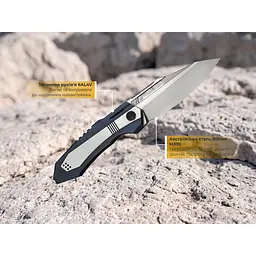 Ніж складаний туристичний Weknife Bogey (9.3 см) Bohler M390 / Titanium синій - мініатюра 11