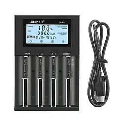 Зарядний пристрій для акумуляторів LiitoKala Lii-M4 (Li-ion IMR LiFe+NiMH) + Rower bank + Type-C - мініатюра 9