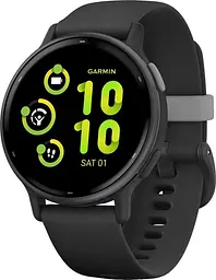 Смарт-годинник Garmin vivoactive 5 Slate Aluminum Bezel with Black Case(010-02862-10/50/5A)