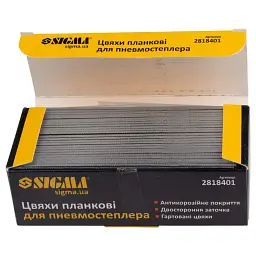 Цвяхи Sigma планкові 40x1.25x1мм для пневмостеплера 5000шт (2818401) - миниатюра 3