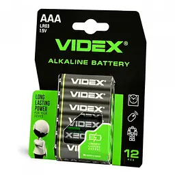 Батарейка VIDEX LR03 (AAA) box 12шт (12/72/720) (1901)