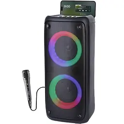 Акустична система 1.0 Media-Tech 40W, Bluetooth/AUX/microSD/MP3/USB/TWS/КАРАОКЕ/LED чорна (MT3181) - мініатюра 3