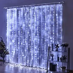 Гірлянда-завіса світлодіодна XPRO USB 200 LED 3х2 м з пультом, Блакитний (47719-708_214)