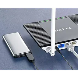 Кабель для роутера від повербанка з перетворювачем на 9 V, DC 2.1x5.5mm, USB 5V ->9V, 1 м - мініатюра 3