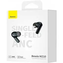 Навушники безпроводові Baseus Bowie MZ10 Black NGTW340001 - мініатюра 5