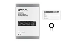 Клавіатура Real-el M 13 Сірий USB - мініатюра 9