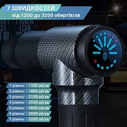 Перкусійний ручний масажер для тіла Pro Booster ударний вібраційний електромасажер (Y10) - мініатюра 6