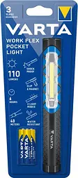 Ліхтар VARTA Work Flex Pocket Light, IP54, до 110 люменів, до 40 метрів, 2 режими... - мініатюра 2