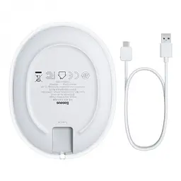 Бездротовий зарядний пристрій Baseus Jelly 15W Білий (WXGD-02) - мініатюра 2