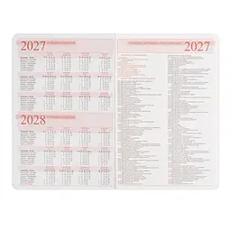 Діловий блокнот Leo Planner м'який А5 датований 2027 Binario 252725 368 аркушів темно-синій - мініатюра 4