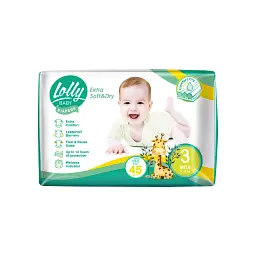 Подгузники Lolly Soft Midi 3 4-9 кг 45 шт (4820174981259)