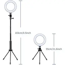 Тримач з кільцевим освітленням Grand MY100 Kit3 Bluetooth 6" 12 см Stand + 83 см Selfie Stick - мініатюра 4