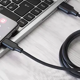 Кабель Proove Striped Silicone USB to Type-C (1m) black (CCSS60001201) - мініатюра 3