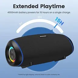 Портативна акустика Sounarc R1 40W до 16 год бездротова чорна - мініатюра 6