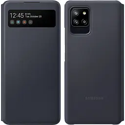 Оригінальний чохол-книжка Samsung для Galaxy A42 5G S-View Clear View Cover Smart Чорний (EF-EA426PBEGRU)