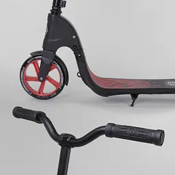 Самокат Best Scooter 92х48х104 см Чорно-червоний 000231513 - мініатюра 5