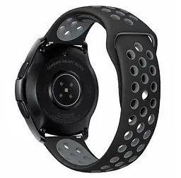 Спортивний ремінець Primo Perfor Sport годинника для Samsung Galaxy Watch 42 мм (SM-R810) Black Grey - мініатюра 2