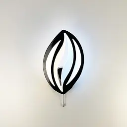 Бра LED у формі пелюстки чорного кольору Line F 2325/1 BK - мініатюра 4
