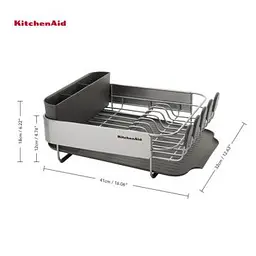 Підставка для сушки посуду KitchenAid Sinkware, 41 x 33 x 17 см, сірий (KEG895BXCGA) - мініатюра 3