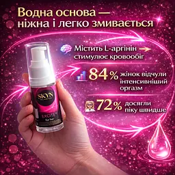 Стимулюючий гель SKYN Excite for Her 15 мл для жінок, збуджувальний інтимний гель на водній основі для посилення відчуттів - мініатюра 3