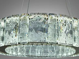 Підвісна люстра LED Diasha 585/400G кришталь золото 45 Вт з пультом - мініатюра 5