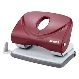 Дирокол Axent Welle-2 20 аркушів з пластиковим верхом червоний 3820-06